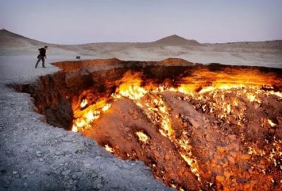 Где находятся врата ада вечно горящий кратер Дарваза