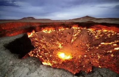 Где находятся врата ада вечно горящий кратер Дарваза