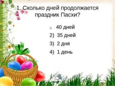Сколько дней празднуют православную Пасху