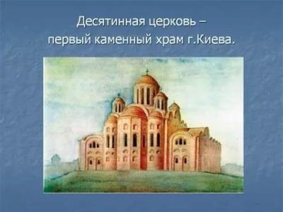 Когда началось строительство храмов на Руси