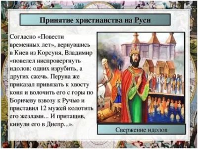 В каком году приняли христианство в Руси