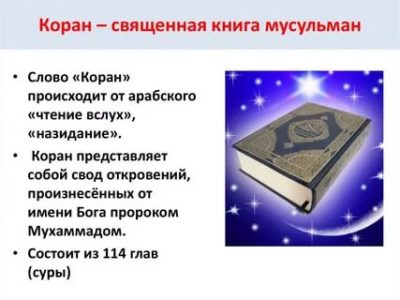 Как называется священная книга мусульман